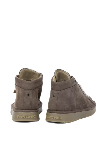 Botine Panchic din piele de oaie maro