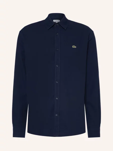Lacoste Flanelová Košile Regular Fit tmavě modrá
