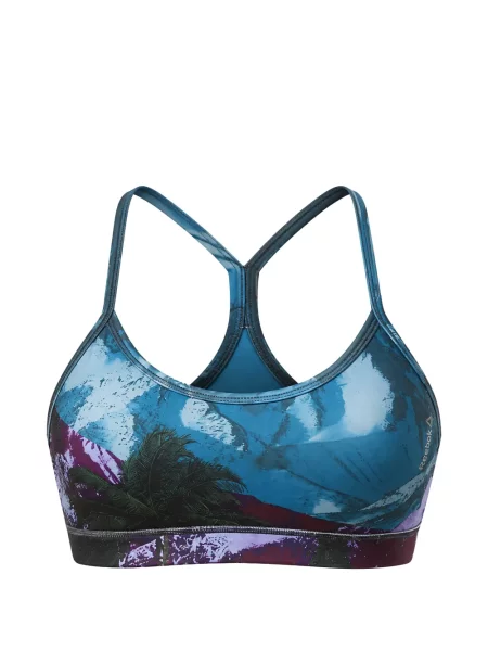 Yoga top Reebok cu bretele albastru