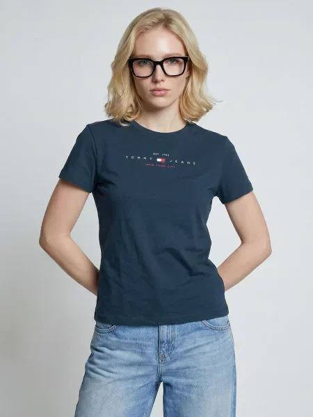 Tričko Tommy Jeans modrá