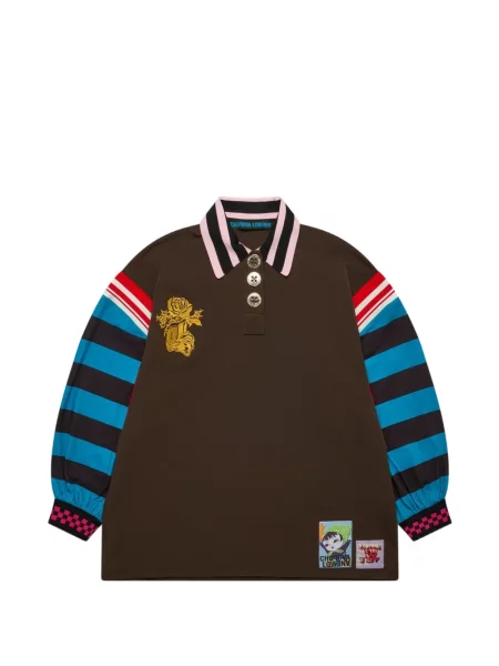 Top Chopova Lowena w paski brązowy