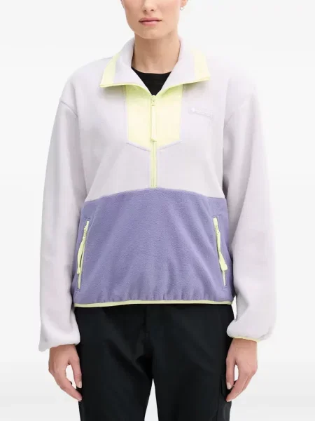 Geacă Columbia Sportswear din fleece violet