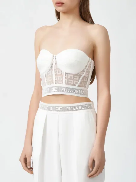 Топ Elisabetta Franchi белый