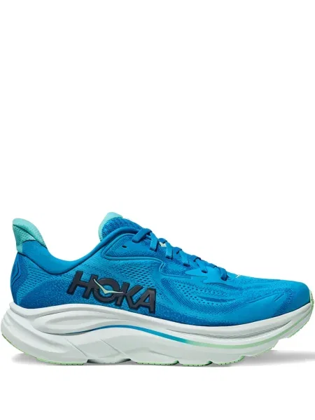 Sneakerși Hoka cu șireturi din dantelă albastru