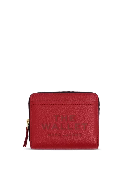 Portofel Marc Jacobs din piele cu imagine roșu