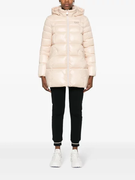 Raštuotas striukė Ea7 Emporio Armani su gobtuvu