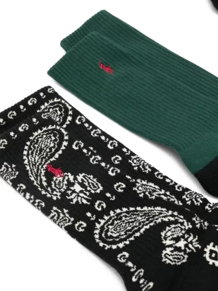 Boxeri Polo Ralph Lauren plisat cu broderie din piele gri