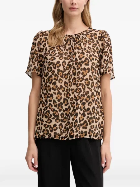Bluză Dkny cu imagine cu model leopard