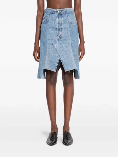 Spódnica jeansowa E.l.v. Denim niebieska