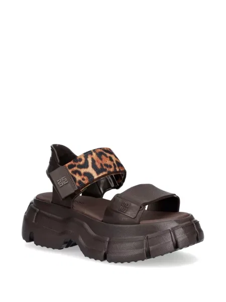 Sandale Melissa cu imagine cu model leopard cu bretele maro