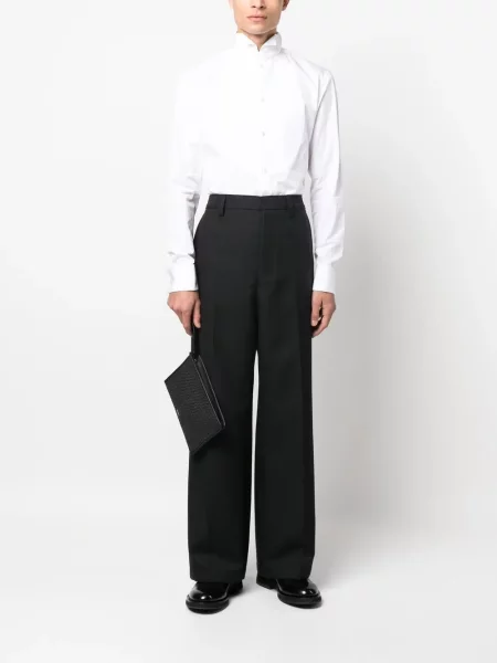Gulerat lung cămașă Emporio Armani alb