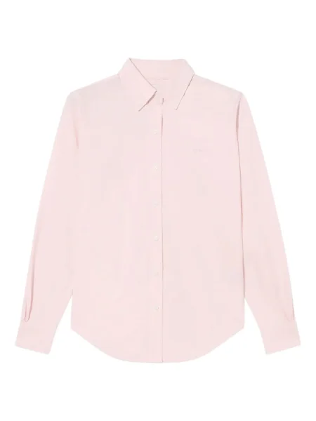 Cămașă Brooks Brothers cu broderie din țesătură twill roz