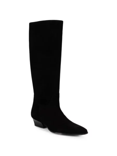 Cizme Gant din piele de căprioară negru