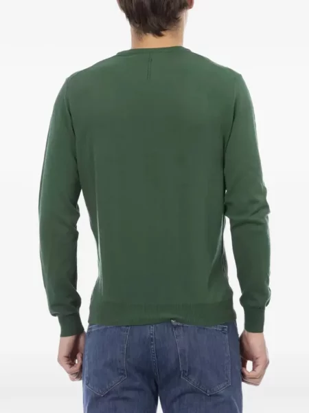 Pulover Baldinini cu decolteu rotund verde