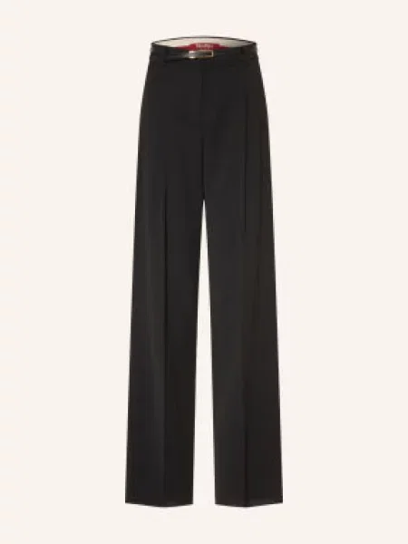 Max Mara Studio Marlene Kalhoty Abetaia černá