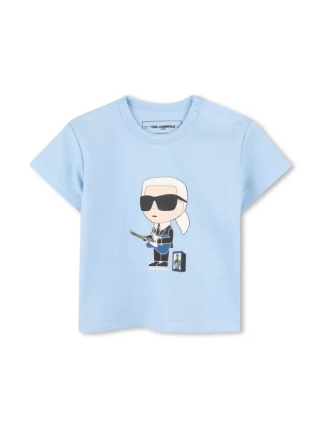 Szorty dziecięce Karl Lagerfeld niebieskie