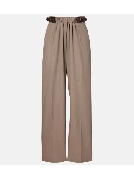 Pantaloni Loewe de lână bej