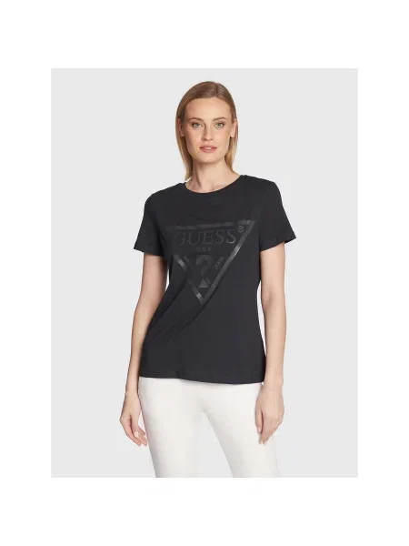 Guess Póló Adele Regular Fit fekete