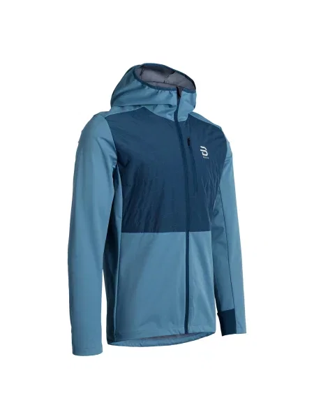 Kurtka narciarska z kapturem Daehlie Sportswear Power niebieska