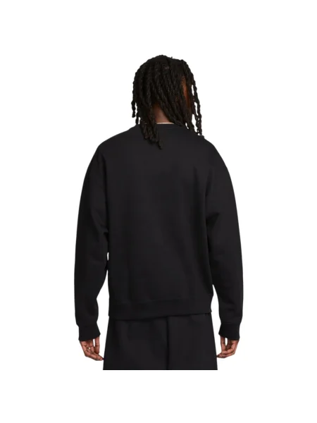 Hanorac crewneck Nike din fleece negru