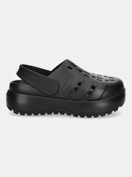 Шльопанці adidas Adilette Clog Platform на платформі чорний