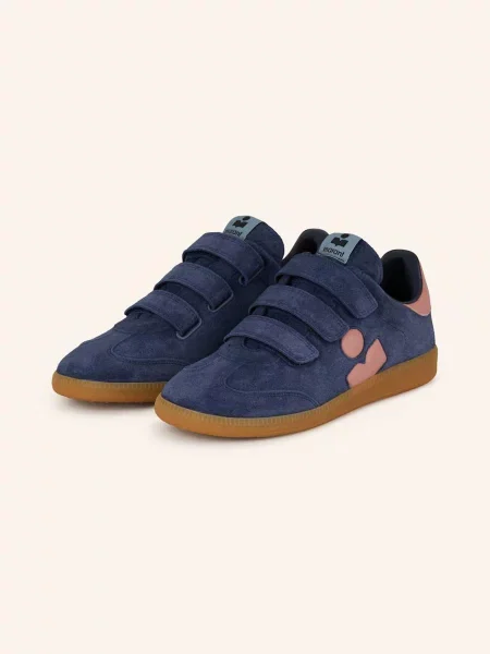 Isabel Marant Sneakersy Beth blau granatowe