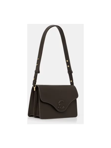 Coccinelle torebka crossbody skórzana zielona