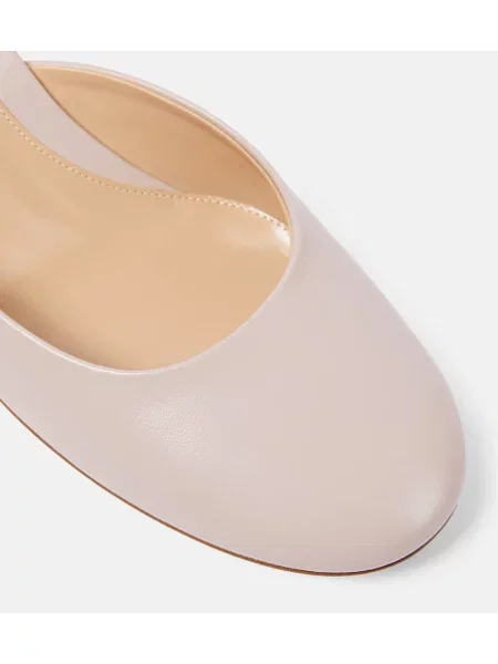 Papuci tip mules Gianvito Rossi din piele roz