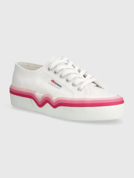 Tenisky Superga LIQUIFY STRIPES bílá