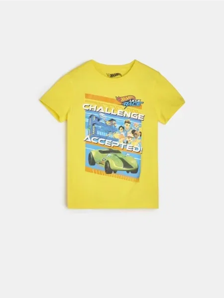 Sinsay Tričko Hot Wheels žlutá