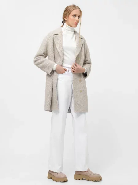 Пальто Danna вовна/поліестер жовтий