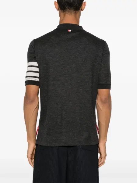 Polo Thom Browne de lână gri