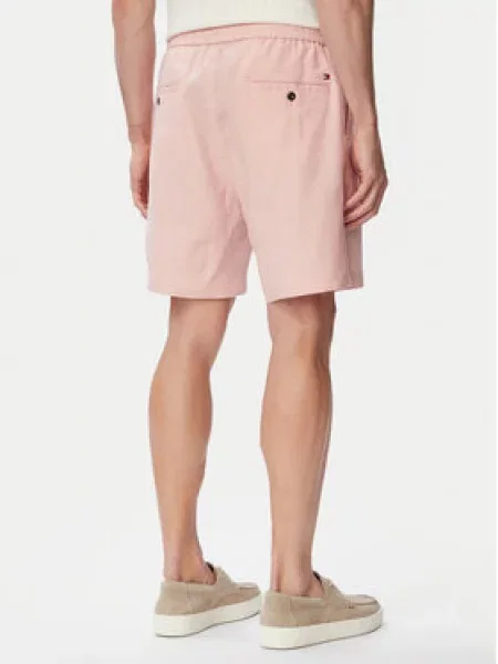 Šortky z materiálu Tommy Hilfiger růžové