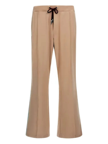Pantaloni Roberto Cavalli cu dungi evazate maro