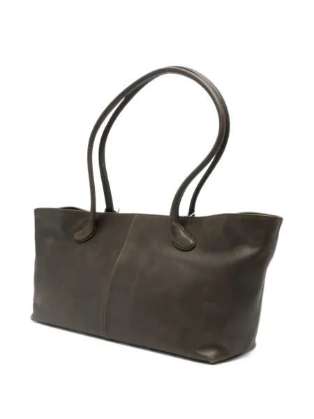 Geantă shopper Low Classic din piele clasică maro