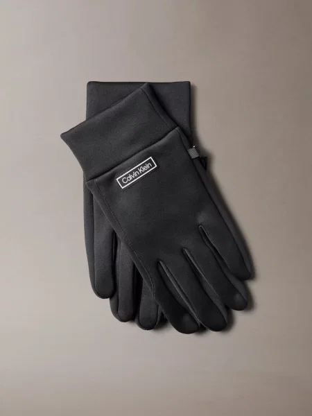 Calvin Klein Rękawice Mężczyźni Sztuczne włókno jednolity L/XL czarny