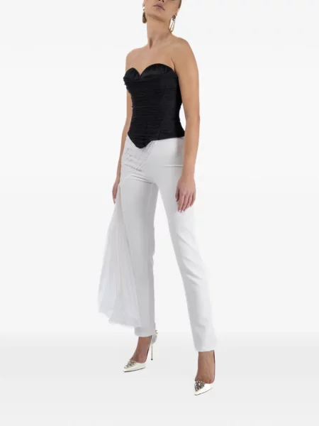 Top Monarh cu volane negru