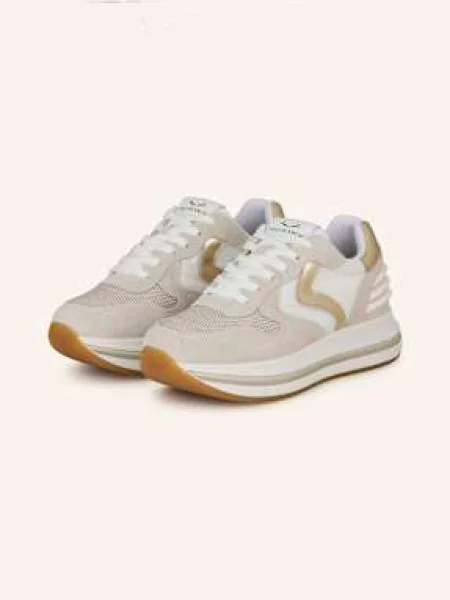 Sneakersy Voile Blanche skórzane beżowe