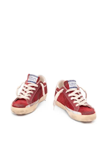Viseltes hatású sneaker Golden Goose piros