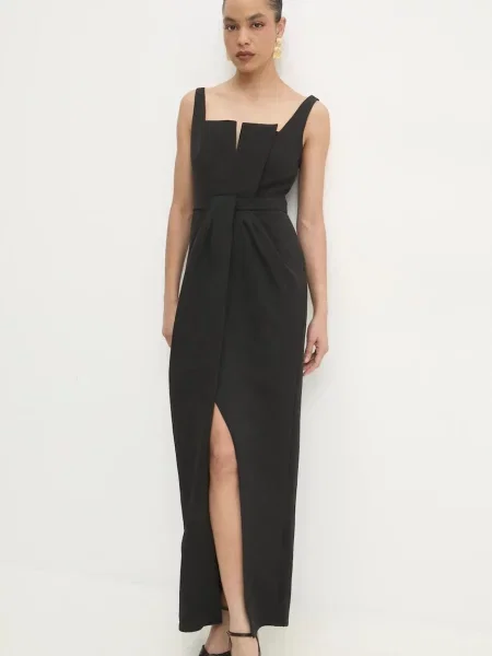 Answear Lab rochie maxi mulata negru