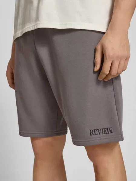 Szorty dresowe o kroju regular fit z wyhaftowanym logo Review