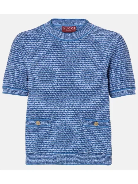 Pleten top Gucci modra