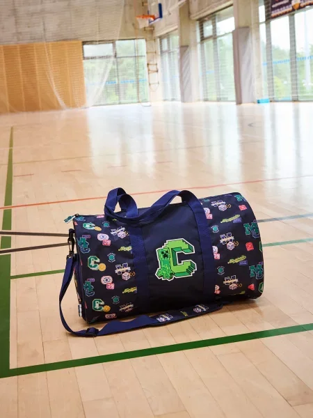 Reserved Sportovní taška Minecraft tmavomodrá