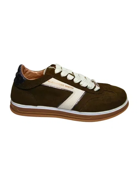 Sneakersy Alexander Smith zamszowe zielone