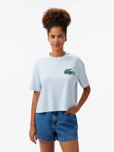 Футболка Lacoste голубая