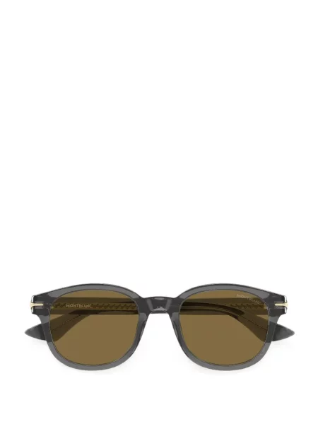 Ochelari de soare Montblanc cu imprimeu geometric gri