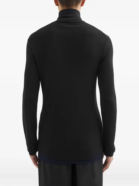 Tricou Jil Sander de lână negru