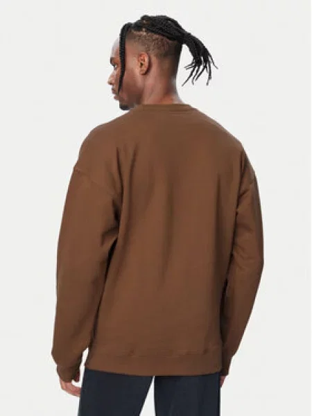 Adidas Originals dukserica za muškarce s pamukom Trefoil Essentials smeđa