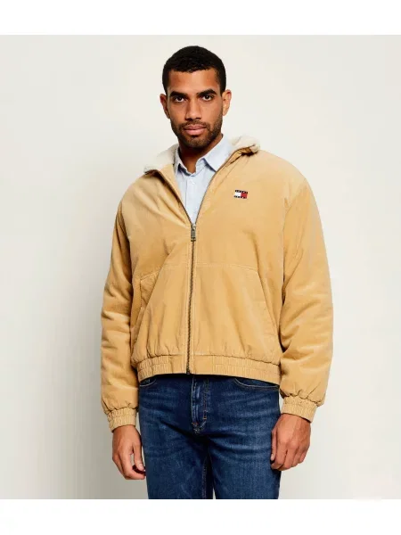 Tommy Jeans Geacă | catifea reiată bej