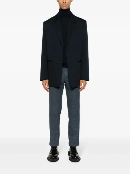 Вълнен пуловер Piacenza Cashmere синьо